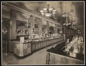 Schrafft's 912 Flatbush Ave. B'klyn, Interior, Candy Counter and Fountain from Front.