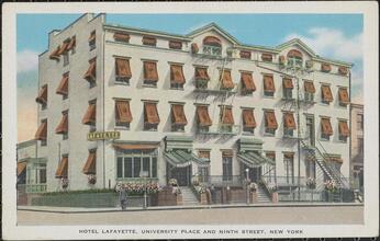 Hotel Lafayette, University Place and Ninth Street, New York.
