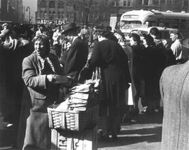 Untitled [Female Street Vendor at Union Square]