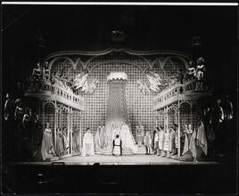 [The Great Hall setting in "Camelot".]