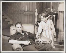 [Roy Hargrave as Hal Wilson and Michael Artist as Teddy "Blind Alley".]