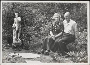 For 34 Years of Loyal Service - Eric S. Barron [Eric Barron with a woman, possibly his wife.]