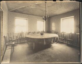 [Residence. Interior, dining room.]