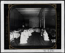 Prayer-time in the Nursery - Five Points House of Industry.