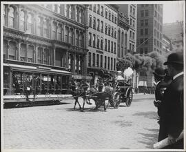 [Fire engine on lower Broadway]