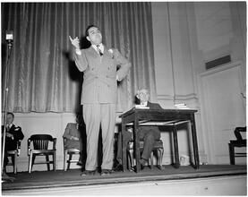 Dale Carnegie [Student in a Dale Carnegie public speaking class.]
