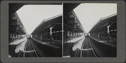 Elevated train station.