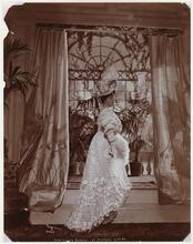Portrait, Lillian Russell at Home, Interiors of Residence.