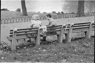 Men Are Such Wolves [Man talking to a woman in the park.]