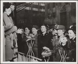 Servicewomen window-shopping