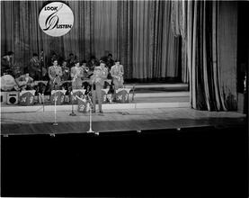 Swing Band Contest Sponsored by LOOK [Band performing on stage.]