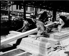 6th Avenue Subway Construction, 14th Street.