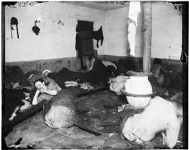 Women's Lodging Room in Eldridge Street Police Station.