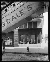 59th Street and 3rd Avenue. Bloomingdales, ground floor windows.