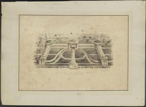 Birds' Eye View of the Pauper Lunatic Asylum.