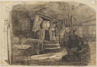 'Old tom's thames st.' 1875 - eliza greatorex.