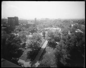 View of Washington Square Park looking west from New York University.