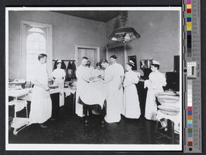[Operation at St. Luke's Hospital.]