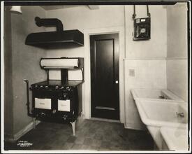 [East 98th Street, kitchen interior.]