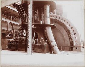[Interior of the 74th Street power station.]