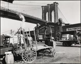 Brooklyn Bridge with Pier 21, Pennsylvania Railroad