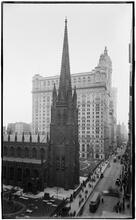 [Trinity Church and Broadway.]