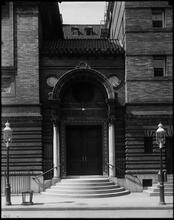 Entrance to Judson Memorial Church.