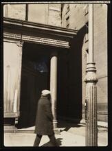 [South Street, with man walking.]