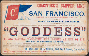 The Celebrated A 1 Extreme Clipper Ship "Goddess"
