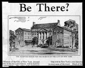 Rendering, accepted design, Museum of the City of New York.