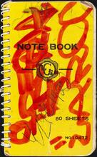 [Tagged front and back cover of LA 2's notebook.]