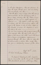 Order book of Oliver De Lancey, August 26, 1777-December 23, 1777, copied by Edward Floyd De Lancey in 1880