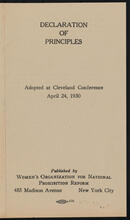 Declaration of Principles Adopted at Cleveland Conference