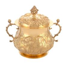 Gold Cup with Cover on Salver