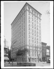Broadway at the S.E. corner of 105th Street. Apartment house.