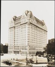 59th Street and Fifth Avenue. Hotel Plaza