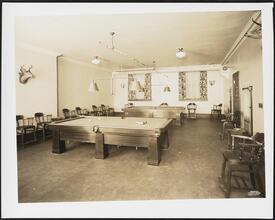 120 West 59th Street. Catholic Club. Interior, billiard room