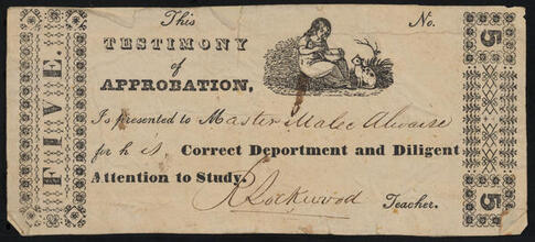[Testimony of approbation for correct deportment and diligent attention to study.]