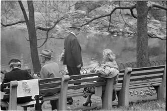 Men Are Such Wolves [People sitting on a park bench.]