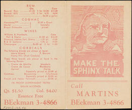Make the Sphinx Talk. Call Martins