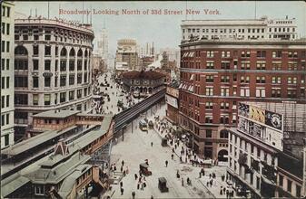Broadway Looking North of 33rd Street, New York