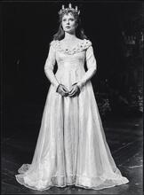[Meg Bussert as Guenevere in "Camelot".]