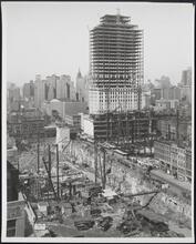 Rockefeller Center. Construction view