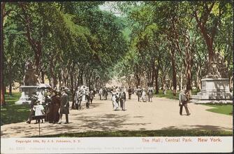 The Mall; Central Park. New York.