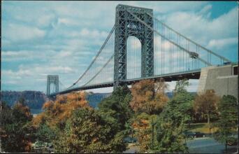 George Washington Bridge and Hudson River