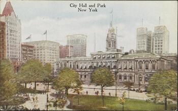 City Hall and Park, New York