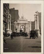 Victory Arch, Madison Square, 24th St., Exterior, Four Columns and Arch.