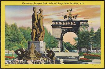 Entrance to Prospect Park at Grand Army Plaza, Brooklyn, N. Y.