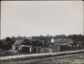 [Squatter settlement at Amsterdam Avnue and 98th Street.]
