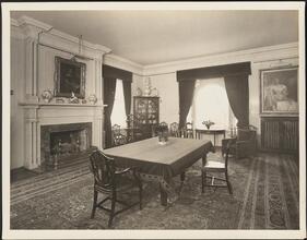 [Residence. Interior, dining room.]